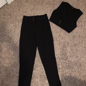 Black and gold two piece